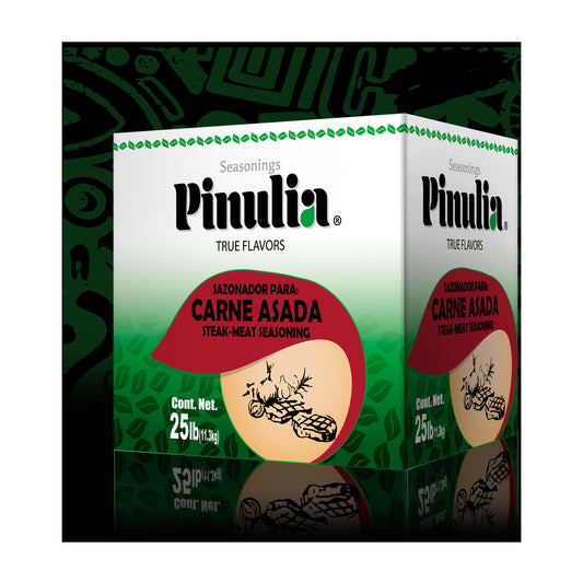 Pinulia Carne Asada Steak-Meat Seasoning 25 lb case
